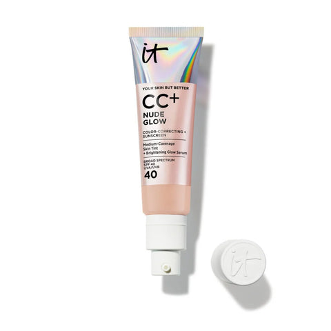 CC+ Nude Glow Lightweight Foundation + Glow Serum with SPF 40