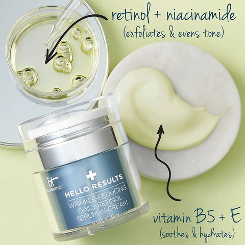 Hello Results Wrinkle-Reducing Daily Retinol Serum-in-Cream